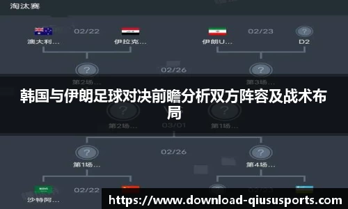 韩国与伊朗足球对决前瞻分析双方阵容及战术布局